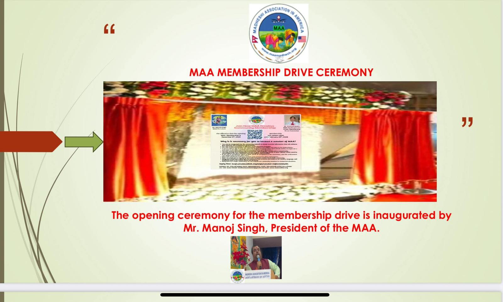 membership drive ceremony